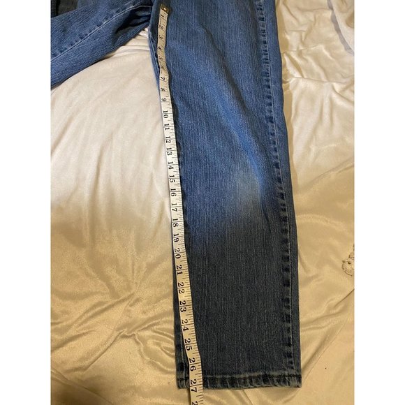 VINTAGE LEE ELASTIC WAIST HI-RISE JEANS SZ 10S - Picture 10 of 12